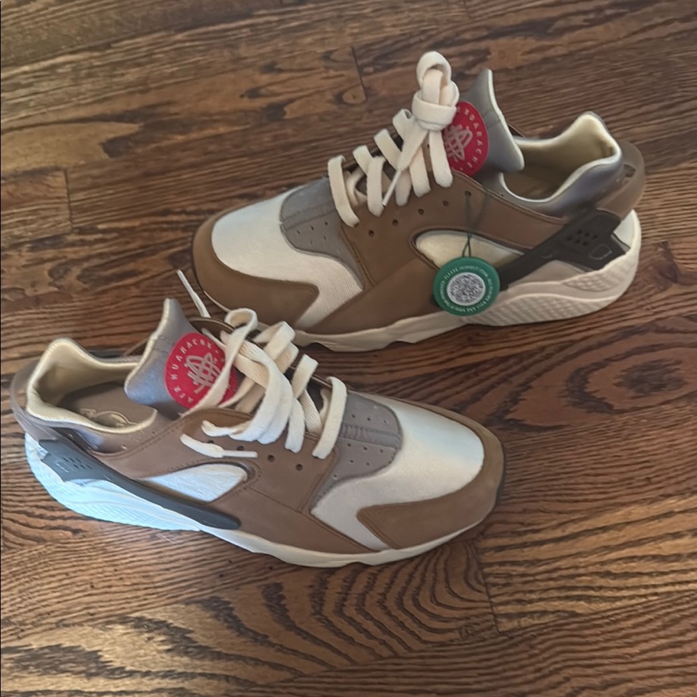 Nike Brown and Gray Sneakers with Retro Design